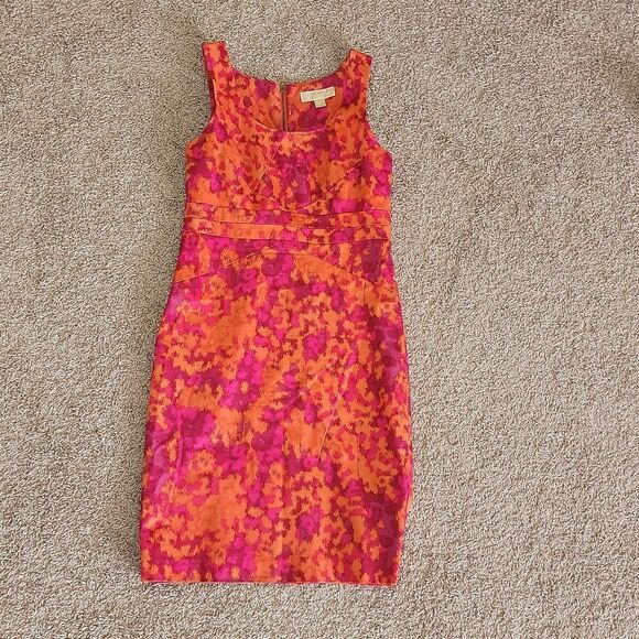 Michael Kors Persimmon Lined Shift Dress Women's Size 2 - Picture 2 of 11